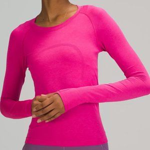 Lululemon Swiftly Tech Sonic Pink Long Sleeve *Race Length* Size 4